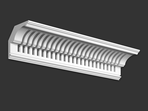  装饰檐口 SKT113V (通风型)3d模型 