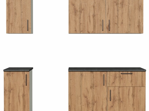  OM厨柜系列Domaci Bologna 220厘米（方案23d模型 