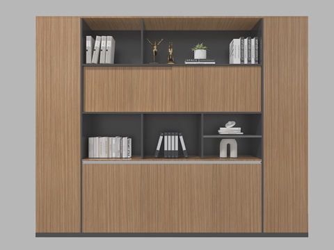  书柜 经理室书柜3d模型 