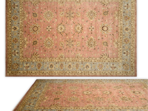  安西地毯（编号1295）3d模型 