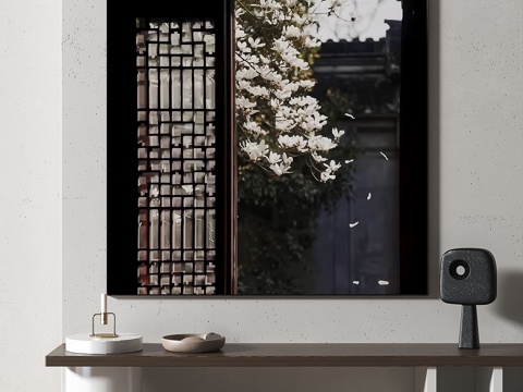  现代，简约，复古，中古，新中式，装饰画3d模型 