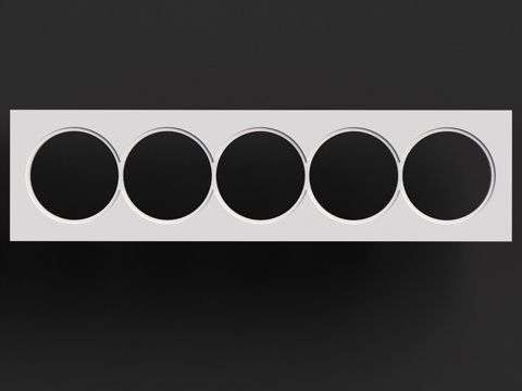  石膏插座盒 PG 005 (100x382x25)3d模型 