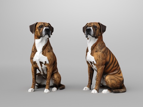  布林德尔赫尔狗3d模型 