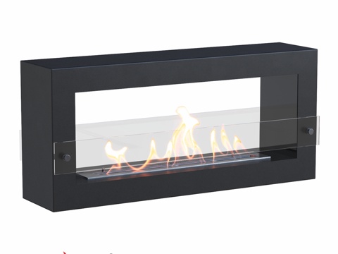  SteelHeat FRAME 1000 嵌入式生物壁炉3d模型 