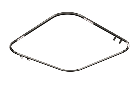  磁性母线方形配置3d模型 