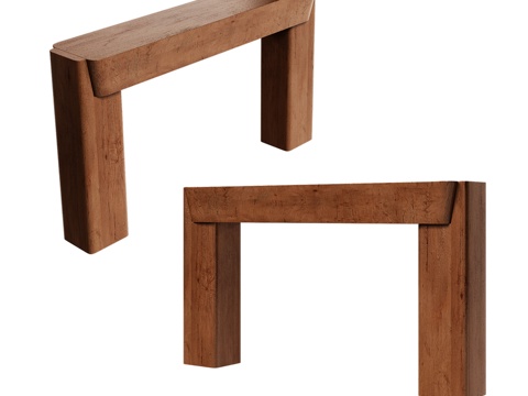  OM极简主义边桌3d模型 