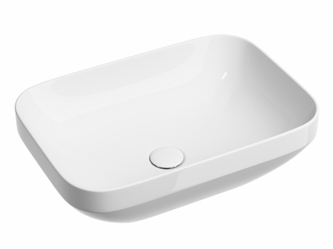  OM 悬挂式矩形洗脸盆 Element 5003d模型 