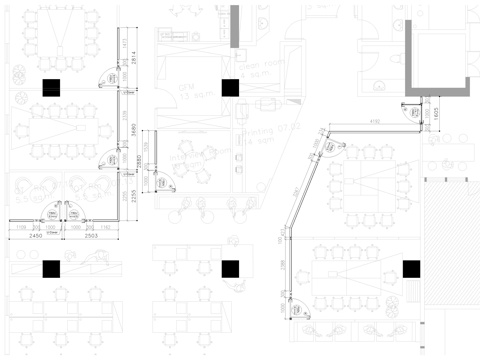 成品门隔断节点大样图cad施工图
