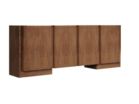  OM极简风格四门柜3d模型 