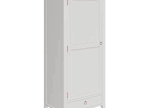  OM现代经典风格单门衣柜3d模型 