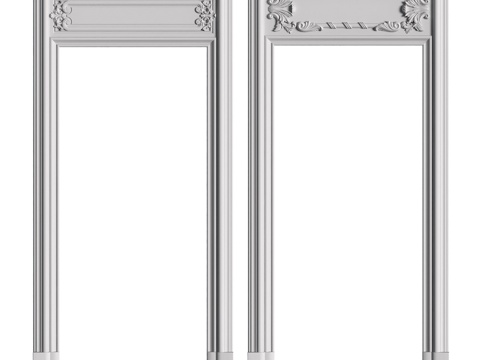  开口第43号和第44号3d模型 