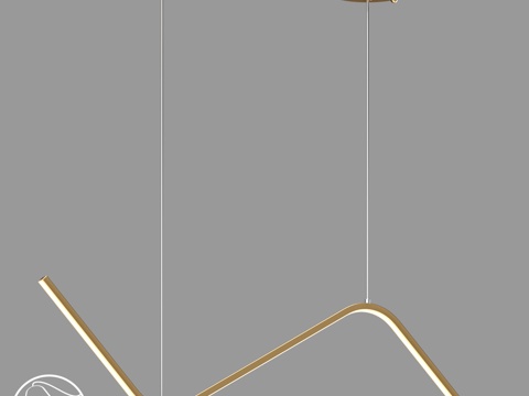  LampsShop.ru L1697 枝形吊灯 激光波纹3d模型 