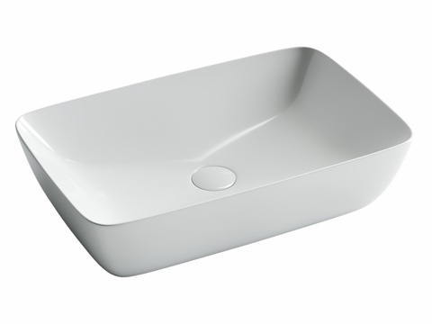  OM FORM系列顶置矩形面盆 590x403d模型 