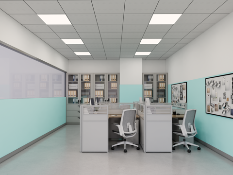 办公空间su模型