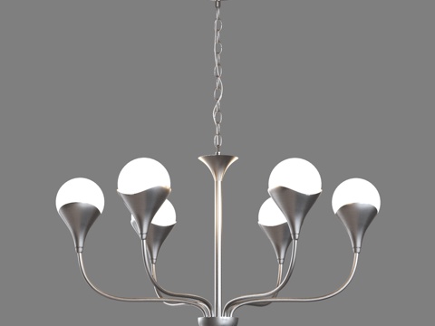  OM吊灯 Eurosvet 60169 6 Calyx3d模型 