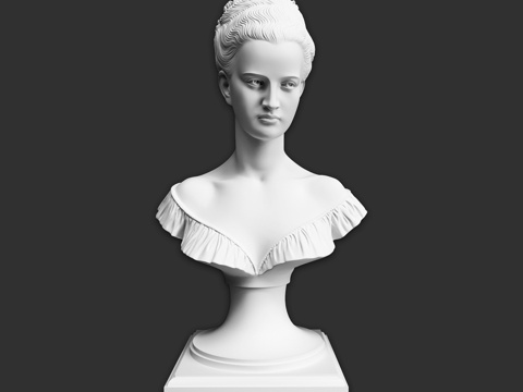  半身像 SBT13d模型 