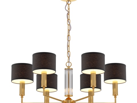  吊灯 2607-6P 2609-6P3d模型 