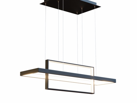  悬挂式LED灯 TILAN 2矩形 OM3d模型 