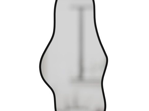  中密度纤维板镜框镜子 63d模型 