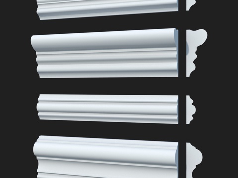  光滑装饰线条套装51. LepGrand3d模型 