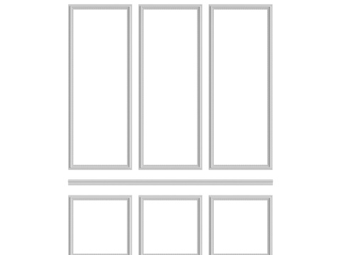  墙面组合 #1323d模型 