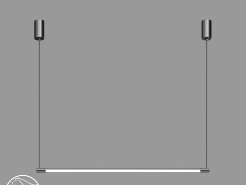  LampsShop.ru PDL2408 吊灯 黑色棒状 B3d模型 