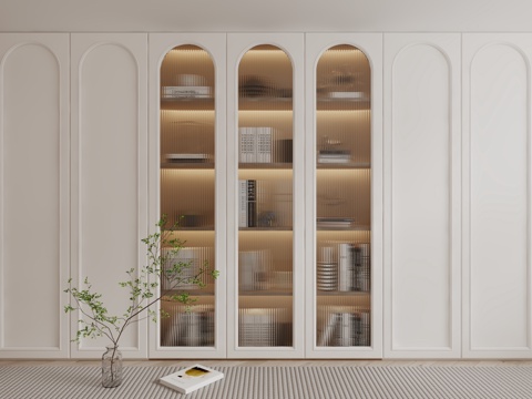  现代装饰柜3d模型 