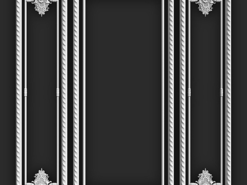  迪卡特画框-463d模型 