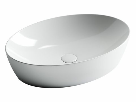  OM 悬挂式椭圆形洗脸盆 Element 625x420x13d模型 