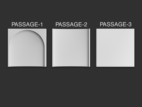  3D装饰板构件PASSAGE3d模型 