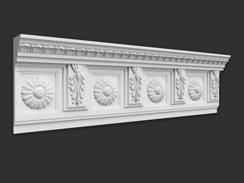  装饰性檐口 SK2883d模型 