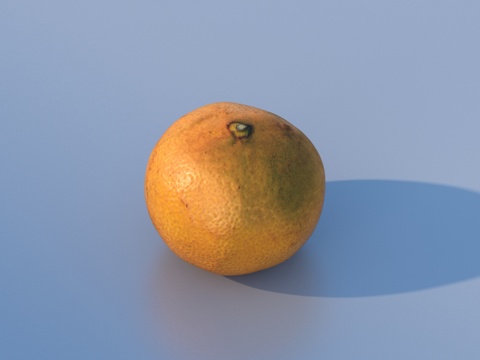  橙子 桔子 橘子 蜜桔 水果3d模型 