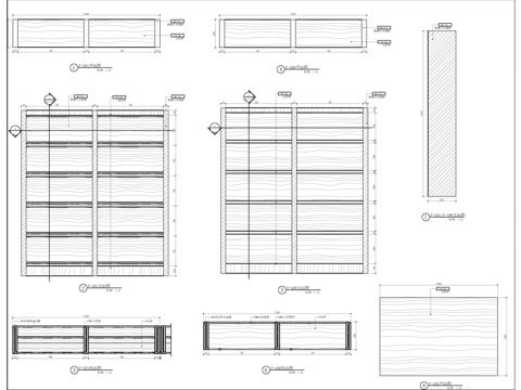 家具装饰柜节点大样图cad施工图