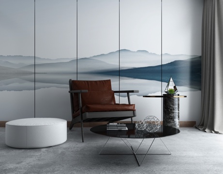  现代客厅沙发茶几组合3d模型 