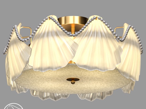  LampsShop.ru PL3260 吊灯 Shells3d模型 