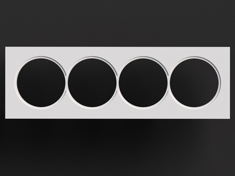  石膏插座盒 PG 004 (100x312x25)3d模型 