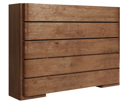  OM 十抽屉简约款梳妆台3d模型 