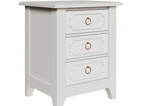  OM现代经典风格床头柜3d模型 