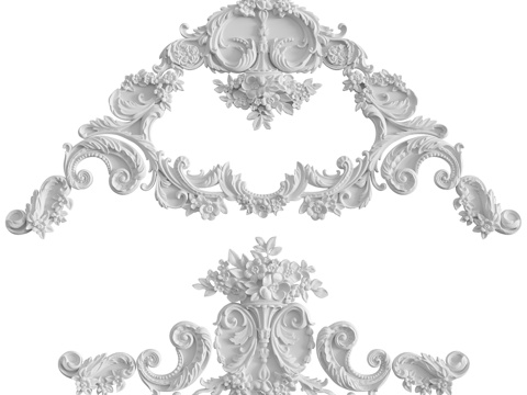  套装中心件117号与套装转角件184号3d模型 