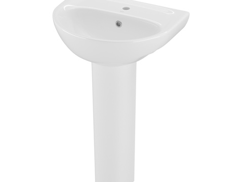  OM SANITA ETALON 55 洗脸盆 + 底座3d模型 