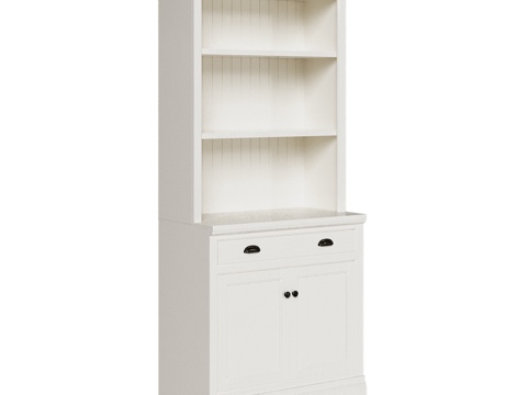  OM海岸风带门书柜3d模型 