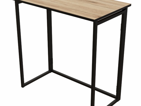  OM折叠桌DIWO埃利斯塔橡木工艺金 黑3d模型 