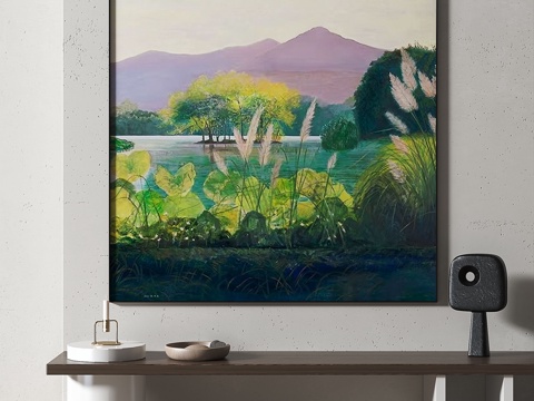  现代，简约，复古，中古，新中式，装饰画3d模型 