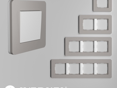  Werk插座开关用聚碳酸酯框架3d模型 