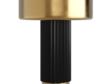  OM_台灯 Stone，直径27x35厘米，黑金 Berge3d模型 