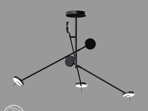  LampsShop.ru L1430 旗帜吊灯 B3d模型 