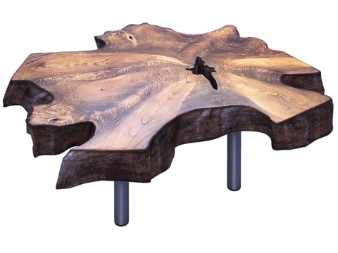  柚木咖啡桌 ROOT 803d模型 