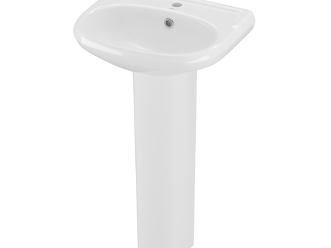  OM SANITA COMFORT 50 洗脸盆 + 底座3d模型 