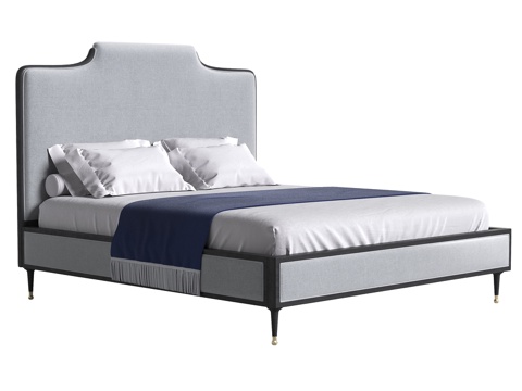  沙发与装饰 咏床 (art. 2000)3d模型 