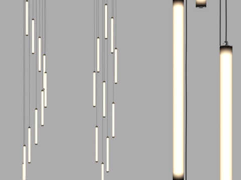  楼梯及辅助照明用LED吊灯 IT-360d3d模型 
